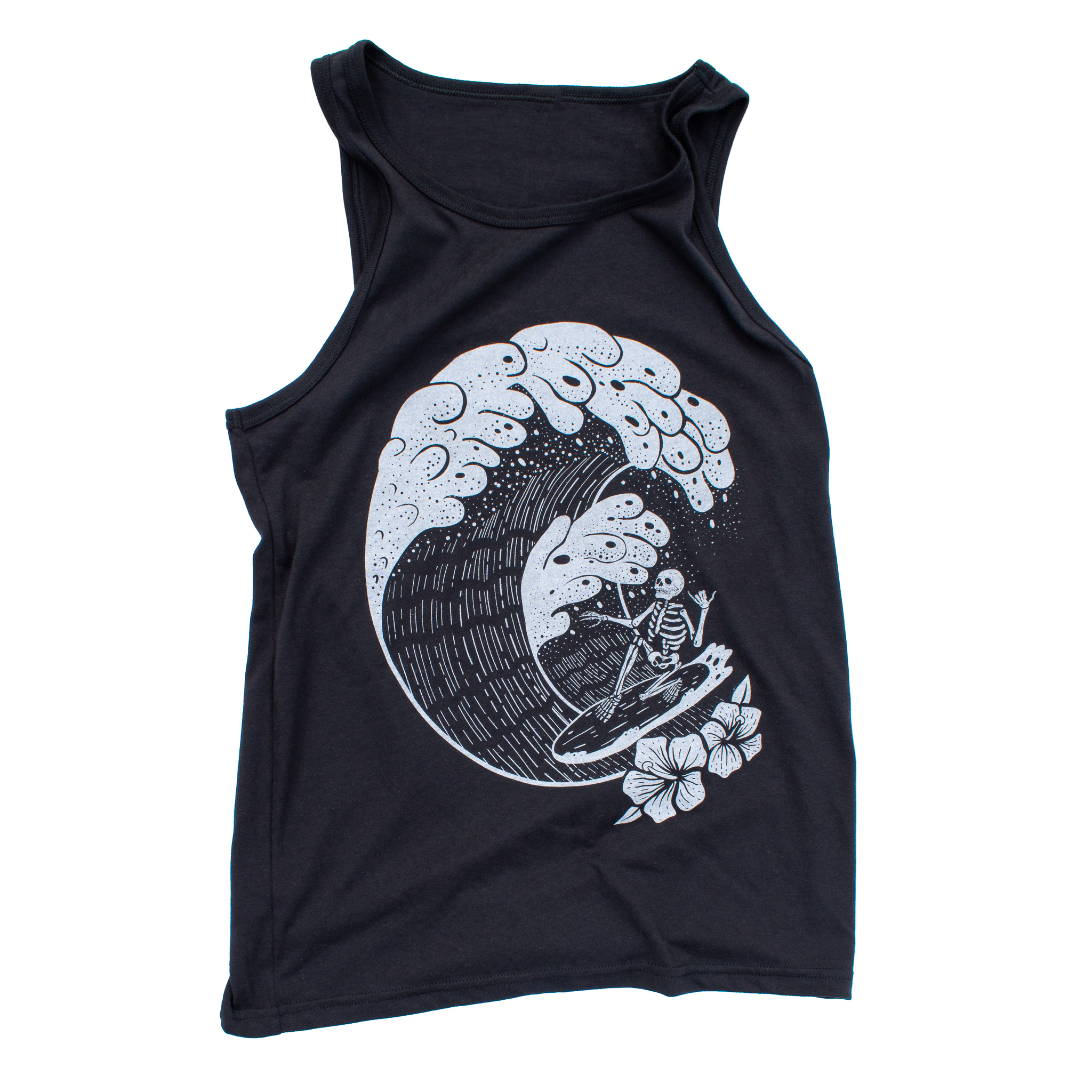 Surfing Skeleton Muscle Tank